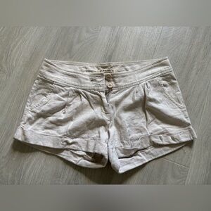 Linen blend shorts